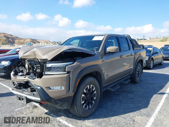 2023 Nissan Frontier Pro-X with VIN 1N6ED1EJ6PN627247, listed as a IAAI auction lot 41489652 with 29,232 mi miles and . Bid and sale history available at DreamBid. Image 17.