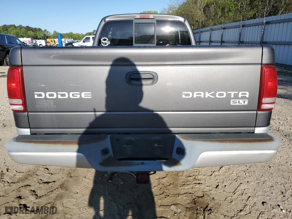 2004 Dodge Dakota SLT with VIN 1D7GL42KX4S597346, listed as a Copart auction lot 52591965 with 116,280 mi miles and Salvage Title. Bid and sale history available at carsss.com. Image 6.