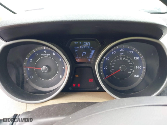 2011 Hyundai Elantra Ltd with VIN KMHDH4AE2BU149562, listed as a IAAI auction lot 41897923 with 169,346 mi miles. Bid and sale history available at carsss.com. Image 7.