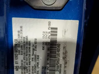 2020 Ford Fusion SE with VIN 3FA6P0HD7LR140540, listed as a Copart auction lot 44694805 with 70,596 mi miles and Salvage Title. Bid and sale history available at DreamBid. Image 14.