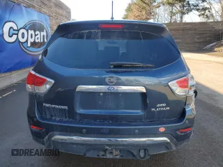 2013 Nissan Pathfinder Platinum with VIN 5N1AR2MM8DC642386, listed as a Copart auction lot 50571495 with 195,904 mi miles and Clean Title. Bid and sale history available at carsss.com. Image 6.