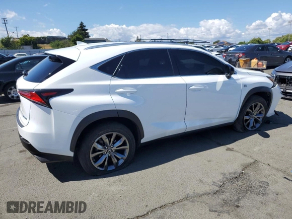 2021 Lexus NX 300 F Sport z VIN JTJSARBZ1M2197368, wystawiony jako Copart lot #56800605 z przebiegiem 33 228 mil mil oraz Szkoda całkowita • Salvage title. Historia ofert i sprzedaży dostępna na DreamBid. Obrazek 3.