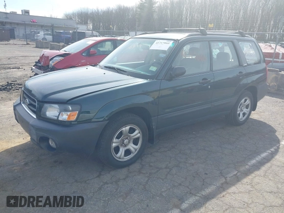 2003 Subaru Forester X with VIN JF1SG63663H769668, listed as a IAAI auction lot 41717060 with 50,428 mi miles. Bid and sale history available at carsss.com. Image 2.