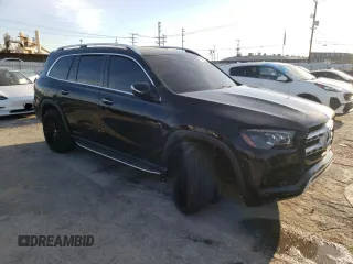 2020 Mercedes-Benz GLS 450 with VIN 4JGFF5KE3LA185640, listed as a Copart auction lot 81966093 with 30,885 mi miles and Salvage Title. Bid and sale history available at DreamBid. Image 4.