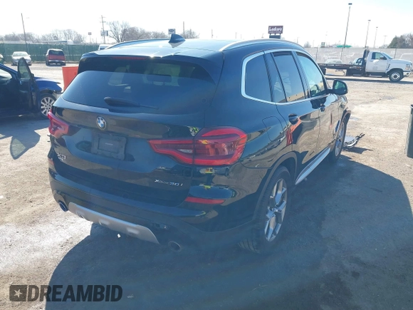 2021 BMW X3 xDrive30i with VIN 5UXTY5C06M9E77419, listed as a IAAI auction lot 41748100 with 119,149 mi miles and . Bid and sale history available at DreamBid. Image 4.