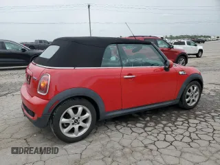 2010 MINI Convertible S with VIN WMWMS3C50ATY08821, listed as a Copart auction lot 53547595 with 54,438 mi miles and Salvage title. Bid and sale history available at DreamBid. Image 3.
