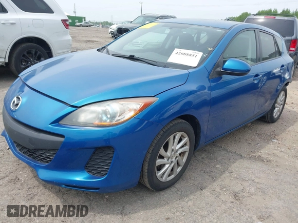 2012 Mazda Mazda3 i Touring with VIN JM1BL1L78C1634525, listed as a IAAI auction lot 42088851 with 122,161 mi miles. Bid and sale history available at carsss.com. Image 2.