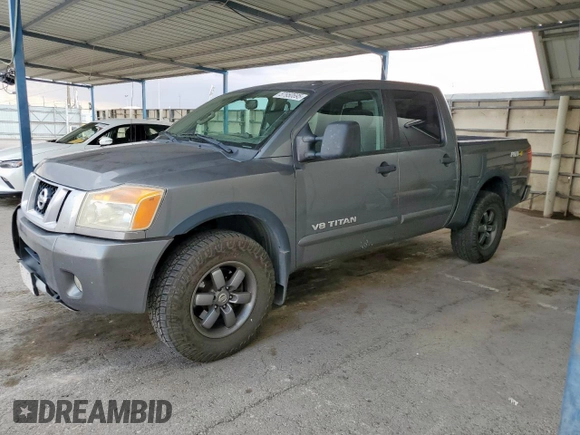 2013 Nissan Titan SV with VIN 1N6AA0EC4DN313935, listed as a Copart auction lot 57950695 with 246,851 mi miles and Salvage title. Bid and sale history available at DreamBid. Image 1.