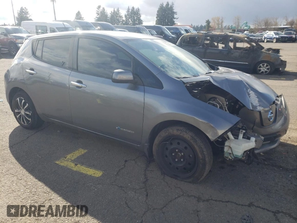 2015 Nissan LEAF SV with VIN 1N4AZ0CP4FC307459, listed as a Copart auction lot 47278443 with 91,558 mi miles. Bid and sale history available at carsss.com. Image 4.