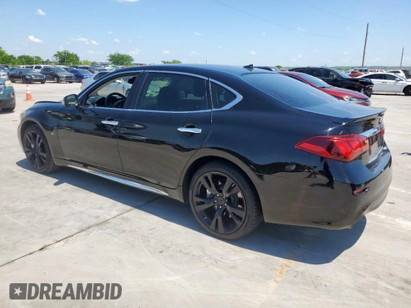 2015 Infiniti Q70 z VIN JN1BY1PP7FM601954, wystawiony jako Copart lot #54138735 z przebiegiem 118 017 mil mil oraz Czysty tytuł • Clean title. Historia ofert i sprzedaży dostępna na DreamBid. Obrazek 2.