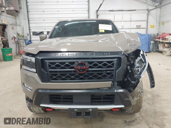 2024 Nissan Frontier SV with VIN 1N6ED1EK8RN613989, listed as a IAAI auction lot 42310148 with 14,202 mi miles and . Bid and sale history available at DreamBid. Image 12.