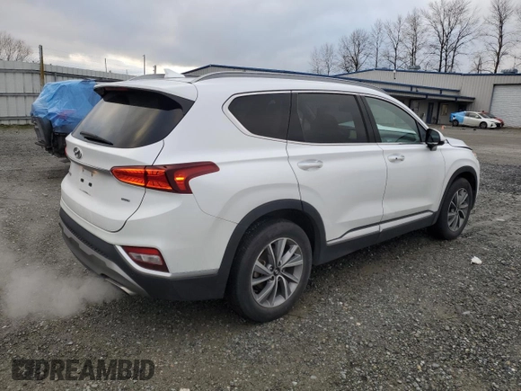 2019 Hyundai Santa Fe Ultimate with VIN 5NMS5CADXKH028355, listed as a Copart auction lot 41640215 with 75,348 mi miles and Salvage Title. Bid and sale history available at carsss.com. Image 3.