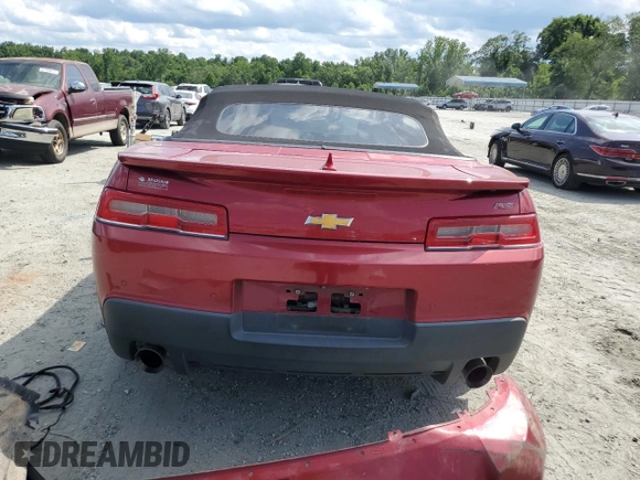 2014 Chevrolet Camaro LT z VIN 2G1FC3D32E9221970, wystawiony jako Copart lot #61533935 z przebiegiem 196 706 mil mil oraz Szkoda całkowita • Salvage title. Historia ofert i sprzedaży dostępna na DreamBid. Obrazek 6.