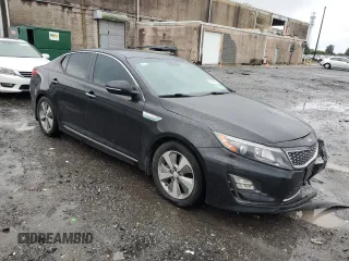 2015 Kia Optima Hybrid EX with VIN KNAGN4AD5F5090053, listed as a Copart auction lot 73826084 with 210,273 mi miles and Salvage Title. Bid and sale history available at carsss.com. Image 4.