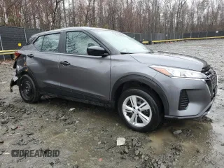 2024 Nissan Kicks S with VIN 3N1CP5BV3RL495473, listed as a Copart auction lot 50250855 with 22,680 mi miles and Salvage Title. Bid and sale history available at carsss.com. Image 4.