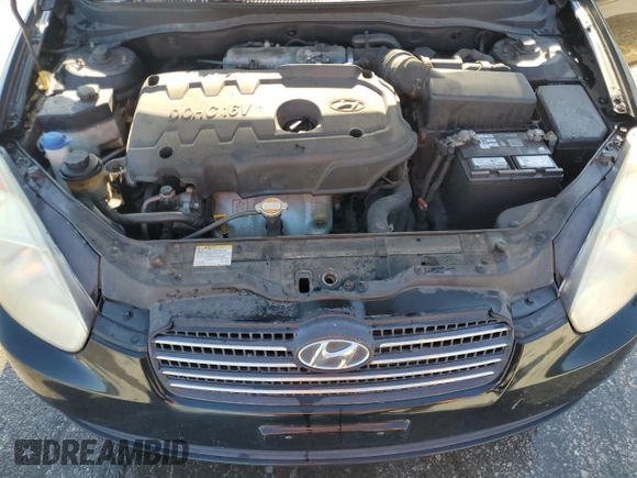 2008 Hyundai Accent GLS with VIN KMHCN46C18U223820, listed as a Copart auction lot 52495035 with 140,690 mi miles and Salvage Title. Bid and sale history available at carsss.com. Image 11.