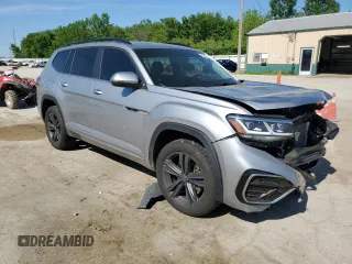 2021 Volkswagen Atlas SE with VIN 1V2RR2CA9MC524540, listed as a Copart auction lot 57442625 with 94,820 mi miles and Salvage title. Bid and sale history available at DreamBid. Image 4.