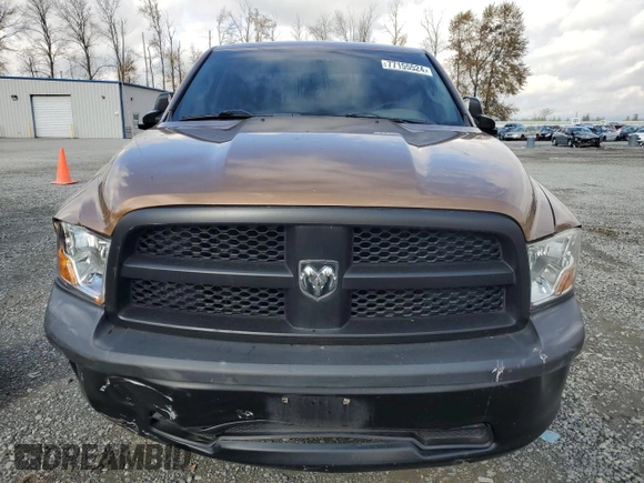 2012 Ram 1500 ST with VIN 1C6RD6FK8CS309156, listed as a Copart auction lot 77155524 with 162,373 mi miles and Salvage title. Bid and sale history available at DreamBid. Image 5.