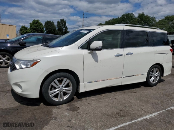 2014 Nissan Quest SV with VIN JN8AE2KP2E9105528, listed as a Copart auction lot 67375124 with 76,238 mi miles and Clean Title. Bid and sale history available at carsss.com. Image 1.