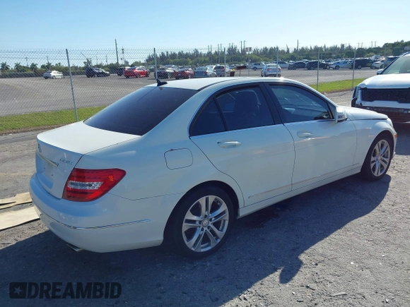 2012 Mercedes-Benz C-Class C 300 Sport with VIN WDDGF8BB6CA653415, listed as a IAAI auction lot 41742153 with 77,975 mi miles. Bid and sale history available at carsss.com. Image 4.