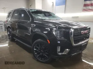 2022 GMC Yukon SLE with VIN 1GKS2AKD6NR347624, listed as a Copart auction lot 78369584 with 24,264 mi miles and Salvage Title. Bid and sale history available at carsss.com. Image 4.