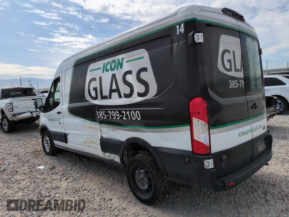 2019 Ford Transit with VIN 1FTYR2CM0KKB54055, listed as a Copart auction lot 60901775 with 136,166 mi miles and Clean title. Bid and sale history available at DreamBid. Image 2.