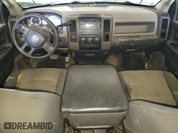2012 Ram 2500 ST with VIN 3C6TD5CT2CG324367, listed as a Copart auction lot 57060715 with 272,509 mi miles and Salvage title. Bid and sale history available at DreamBid. Image 8.