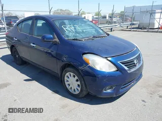 2014 Nissan Versa SV with VIN 3N1CN7AP9EL812462, listed as a IAAI auction lot 41890801 with 169,438 mi miles. Bid and sale history available at carsss.com. Image 1.