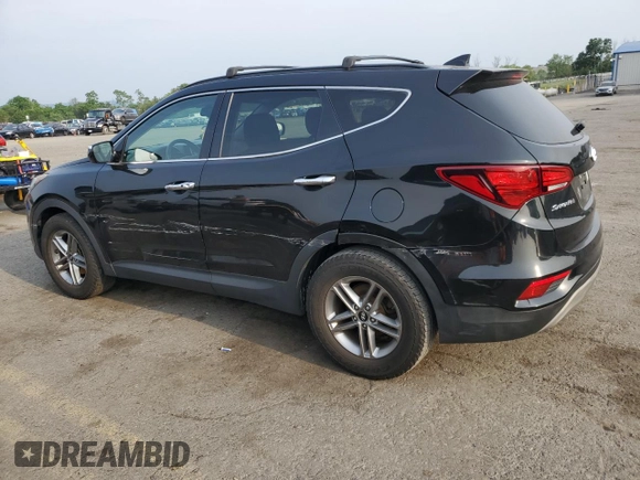 2018 Hyundai Santa Fe 2.4L with VIN 5NMZUDLB6JH099571, listed as a Copart auction lot 60960385 with 147,004 mi miles and Salvage title. Bid and sale history available at DreamBid. Image 2.
