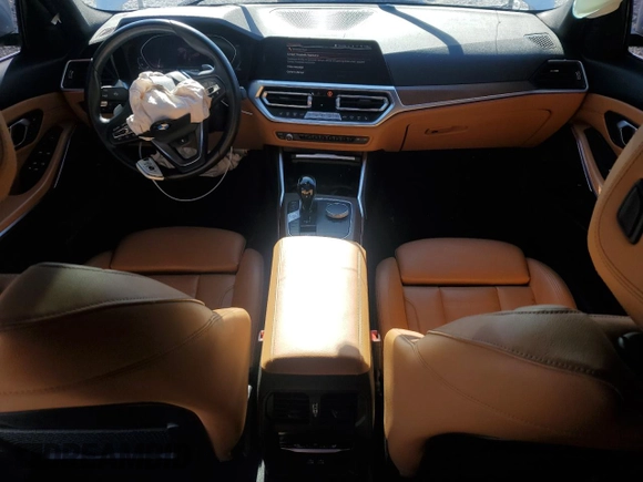 2021 BMW 3 Series 330i with VIN 3MW5R1J01M8B95759, listed as a Copart auction lot 87654485 with 73,864 mi miles and Salvage Title. Bid and sale history available at carsss.com. Image 8.
