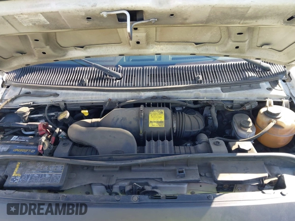 2009 Ford Econoline Cargo with VIN 1FTNE24L59DA13632, listed as a IAAI auction lot 42557559 with 90,487 mi miles and . Bid and sale history available at DreamBid. Image 10.