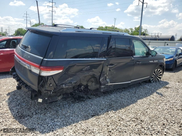 2023 Lincoln Navigator L Reserve with VIN 5LMJJ3LG7PEL02726, listed as a Copart auction lot 55732934 with 0 mi miles and Salvage Title. Bid and sale history available at carsss.com. Image 3.
