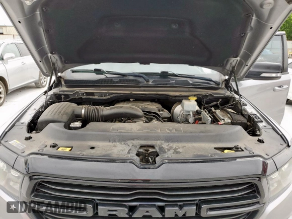 2021 Ram 1500 Lone Star with VIN 1C6RREFTXMN501408, listed as a Copart auction lot 58558545 with 50,076 mi miles and Salvage title. Bid and sale history available at DreamBid. Image 11.