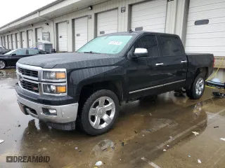 2014 Chevrolet Silverado 1500 LTZ with VIN 3GCUKSEC7EG553841, listed as a Copart auction lot 44797175 with 206,227 mi miles and Salvage Title. Bid and sale history available at carsss.com. Image 1.