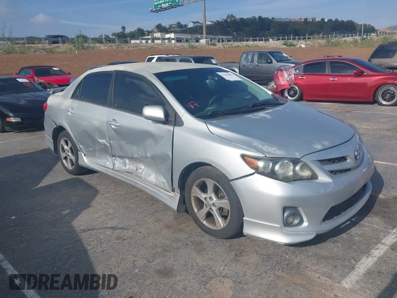 2012 Toyota Corolla L with VIN 5YFBU4EE7CP067875, listed as a IAAI auction lot 42104406 with 277,607 mi miles. Bid and sale history available at carsss.com. Image 1.