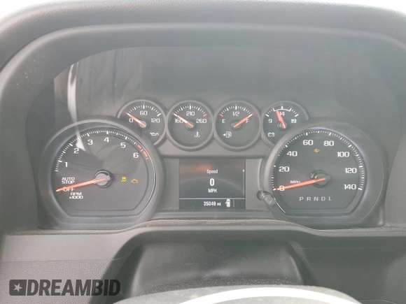 2023 Chevrolet Silverado 1500 Work Truck with VIN 3GCNAAEDXPG293304, listed as a Copart auction lot 46691305 with 35,049 mi miles and Salvage Title. Bid and sale history available at carsss.com. Image 9.