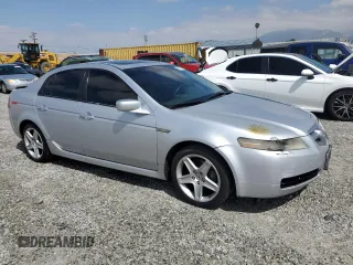 2005 Acura TL with VIN 19UUA66295A046326, listed as a Copart auction lot 54550935 with 166,408 mi miles and Salvage Title. Bid and sale history available at carsss.com. Image 4.