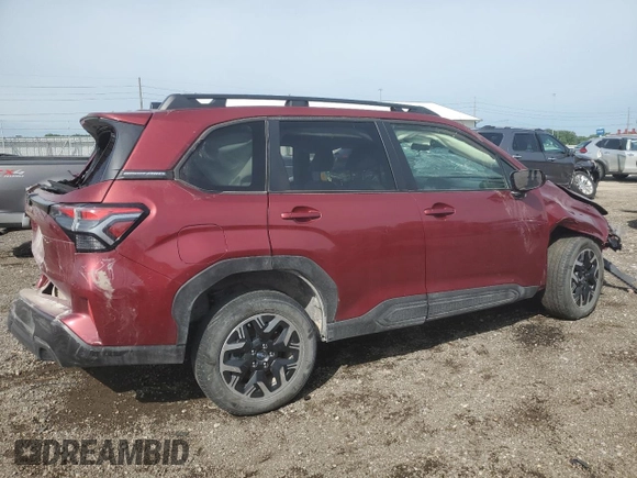 2025 Subaru Forester Premium с VIN JF2SLDDC2SH417217, выставлен на аукционе Copart как лот 60807235 с пробегом 26 031 миль миль и Списание • Salvage title. История ставок и продаж доступна на DreamBid. Изображение 3.