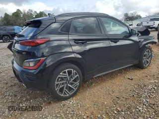 2023 Hyundai Kona N Line with VIN KM8K33A31PU044047, listed as a Copart auction lot 44324995 with 17,953 mi miles and Non Repairable. Bid and sale history available at carsss.com. Image 3.