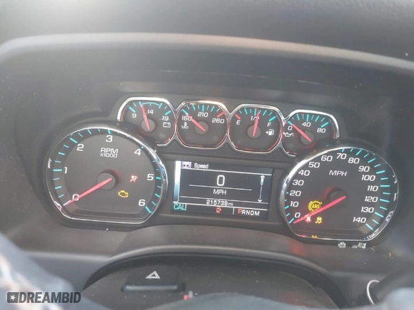 2016 Chevrolet Silverado 1500 LT with VIN 3GCUKREC8GG112179, listed as a IAAI auction lot 40848430 with 215,739 mi miles. Bid and sale history available at carsss.com. Image 7.