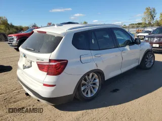 2017 BMW X3 xDrive28i z VIN 5UXWX9C31H0W70859, wystawiony jako Copart lot #54721075 z przebiegiem 184 916 mil mil oraz Szkoda całkowita • Salvage title. Historia ofert i sprzedaży dostępna na DreamBid. Obrazek 3.
