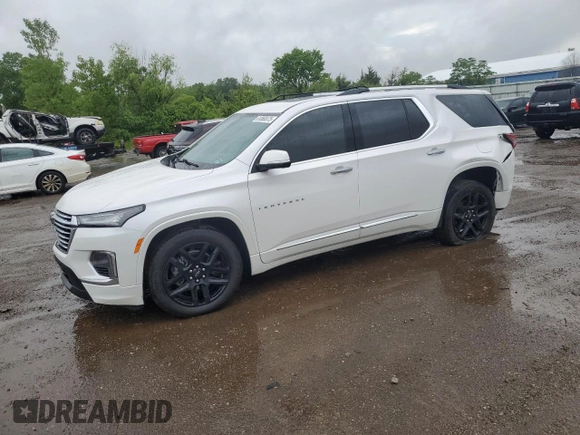 2022 Chevrolet Traverse Premier with VIN 1GNERKKW6NJ139552, listed as a Copart auction lot 61060075 with 41,818 mi miles and Salvage title. Bid and sale history available at DreamBid. Image 1.