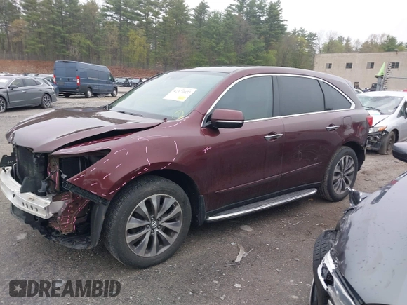 2014 Acura MDX Technology z VIN 5FRYD4H46EB015552, wystawiony jako IAAI lot #42173033 z przebiegiem 151 562 mil mil oraz . Historia ofert i sprzedaży dostępna na DreamBid. Obrazek 15.