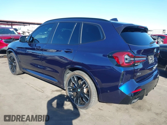 2023 BMW X3 M40i with VIN 5UX83DP08P9S91634, listed as a IAAI auction lot 41414536 with 20,832 mi miles and . Bid and sale history available at DreamBid. Image 3.