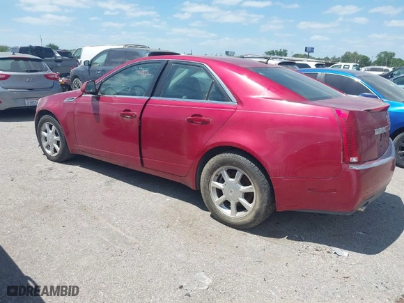 2008 Cadillac CTS RWD w/1SA with VIN 1G6DF577880160755, listed as a IAAI auction lot 42035831 with 1 mi miles. Bid and sale history available at carsss.com. Image 3.