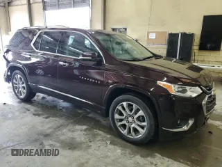 2020 Chevrolet Traverse Premier with VIN 1GNERKKW0LJ301155, listed as a Copart auction lot 58410065 with 47,812 mi miles and Salvage title. Bid and sale history available at DreamBid. Image 4.
