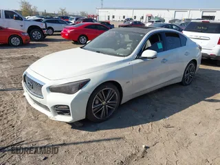 2017 Infiniti Q50 3.0t Premium with VIN JN1EV7AR3HM841394, listed as a IAAI auction lot 40635548 with 73,047 mi miles. Bid and sale history available at carsss.com. Image 2.