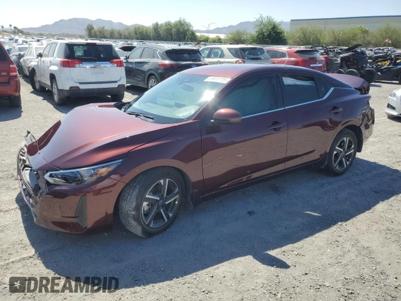 2024 Nissan Sentra SV with VIN 3N1AB8CV2RY242542, listed as a Copart auction lot 61614795 with 5,960 mi miles and Salvage title. Bid and sale history available at DreamBid. Image 1.