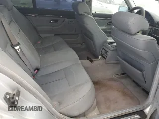 2001 BMW 7 Series 740iL with VIN WBAGH834X1DP26587, listed as a Copart auction lot 71174574 with 0 mi miles and Salvage Title. Bid and sale history available at carsss.com. Image 10.