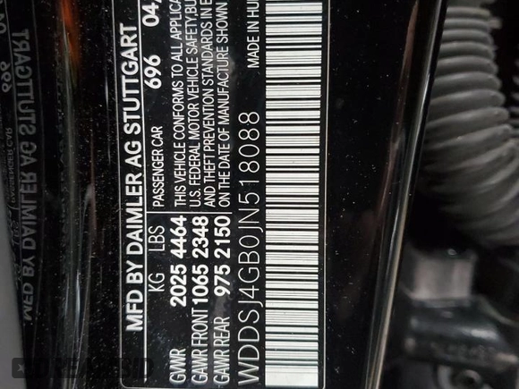 2018 Mercedes-Benz CLA 250 with VIN WDDSJ4GB0JN518088, listed as a Copart auction lot 39736224 with 79,326 mi miles and . Bid and sale history available at DreamBid. Image 12.